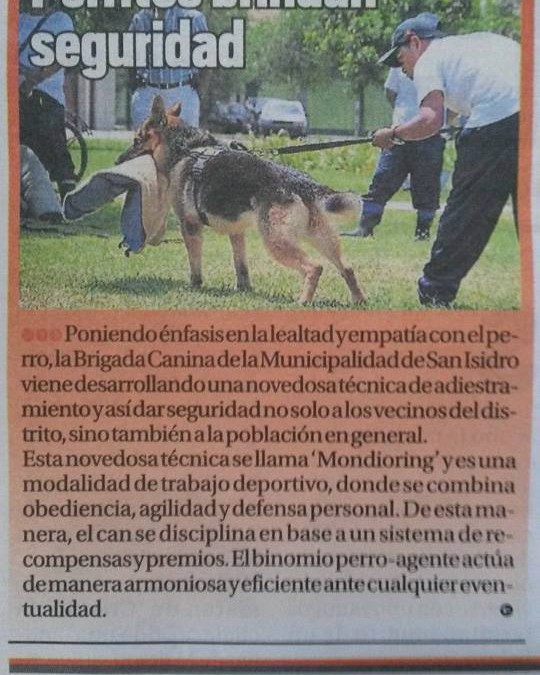 La brigada Canina de San Isidro, se pone a la vanguardia con el primer Curso Privado de Seguridad Canina, bajo la técnicas del “Mondioring” Impartido por Nuestro Centro y Simón Consuegra de España.